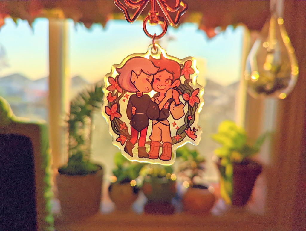 Lumity The Owl House Acrylic Keychain/Charm! [Luz & Amity]