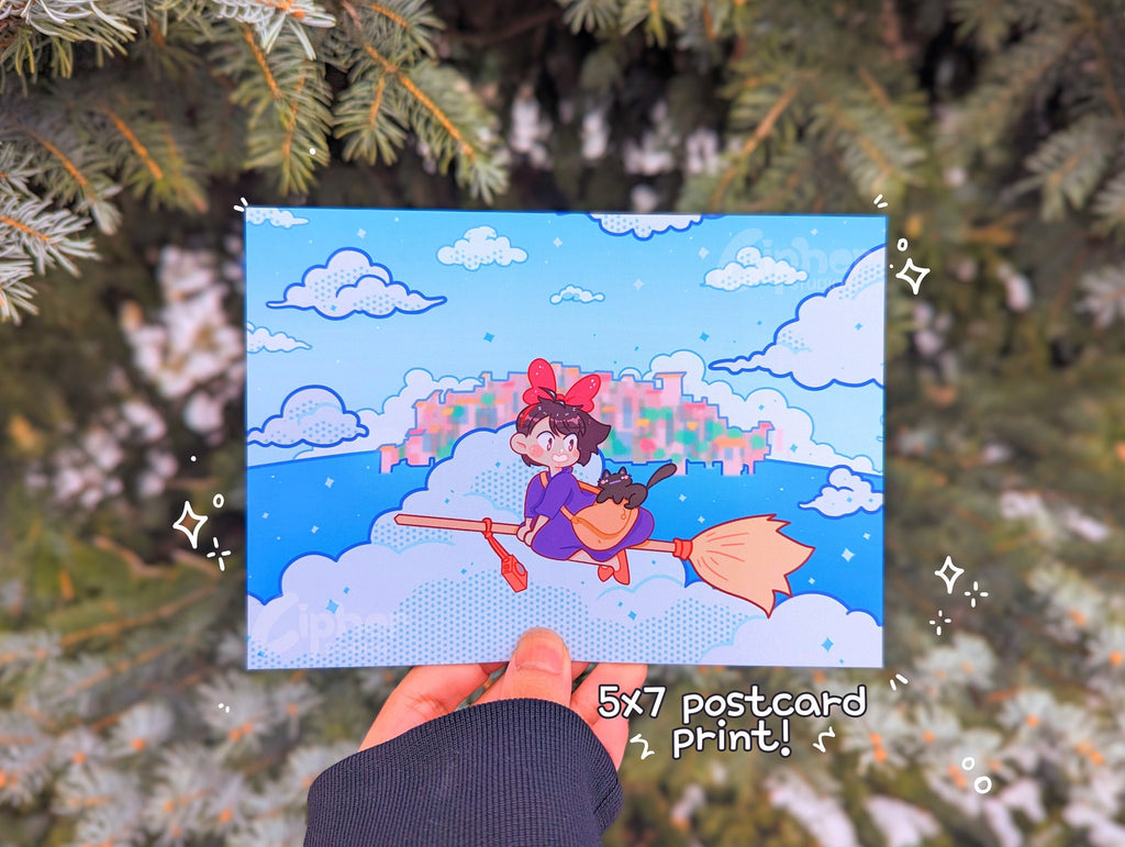 Kiki's Ocean View [Kiki's Delivery Service Art Print]