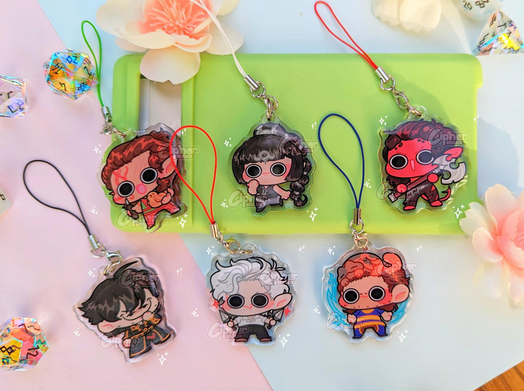 BG3 PHONE CHARMS: Halsin, Shadowheart, Karlach, Gortash, Astarion, Gale