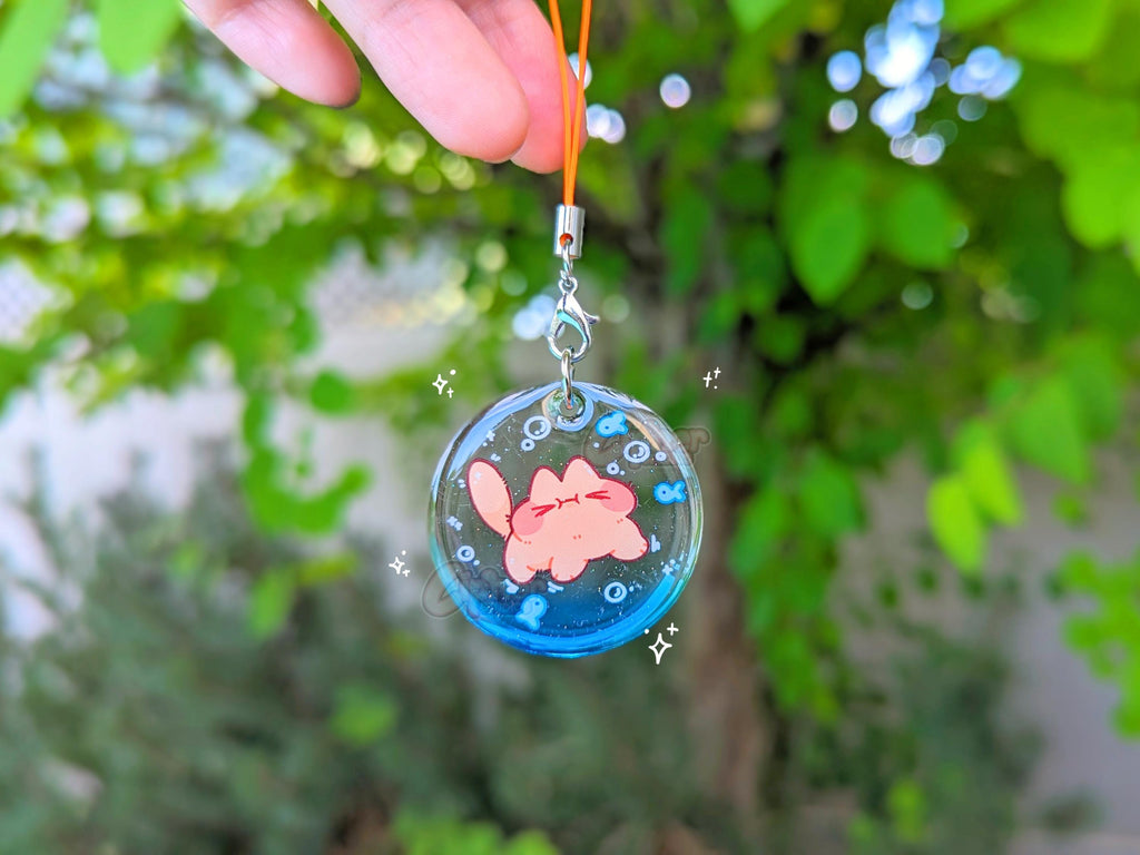 Bubble Friends Mini Phone Charms! [Ft. Whale, Music Cat, Froggo, Axolotl, Crab, Orange Cat]