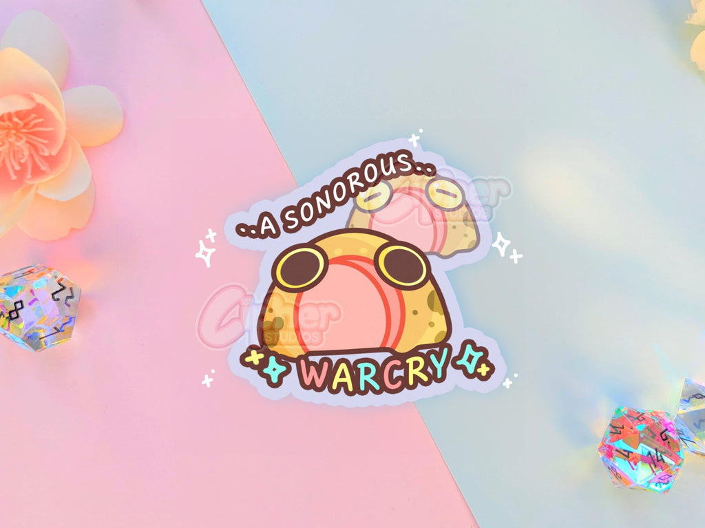 A Sonorous Warcry Desert Rain Frog Sticker