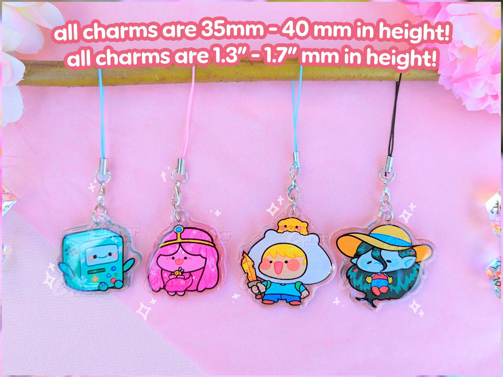 Adventure Time Inspired Phone Charms [Ft. Marceline, Finn, Bubblegum & BMO!]