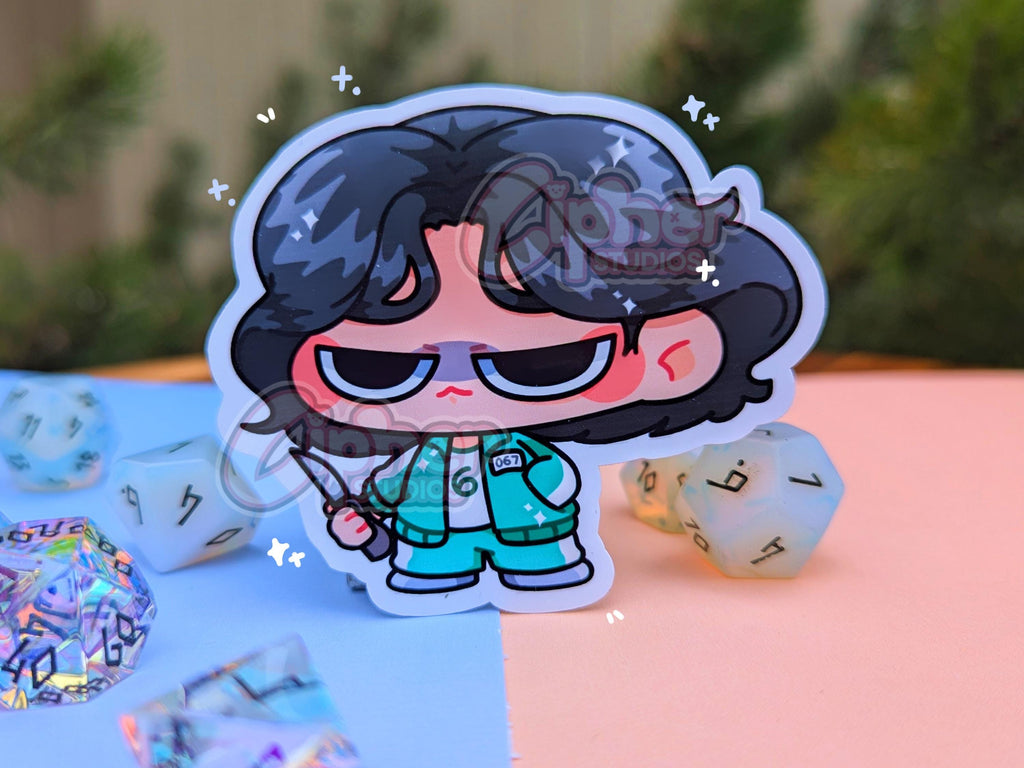 Squid Game Inspired Stickers! [Ft. In-ho, Gi-hun, Salesman, Circle Guard, Sae-byeok, Thanos, Nam-gyu, & Hyun-ju]