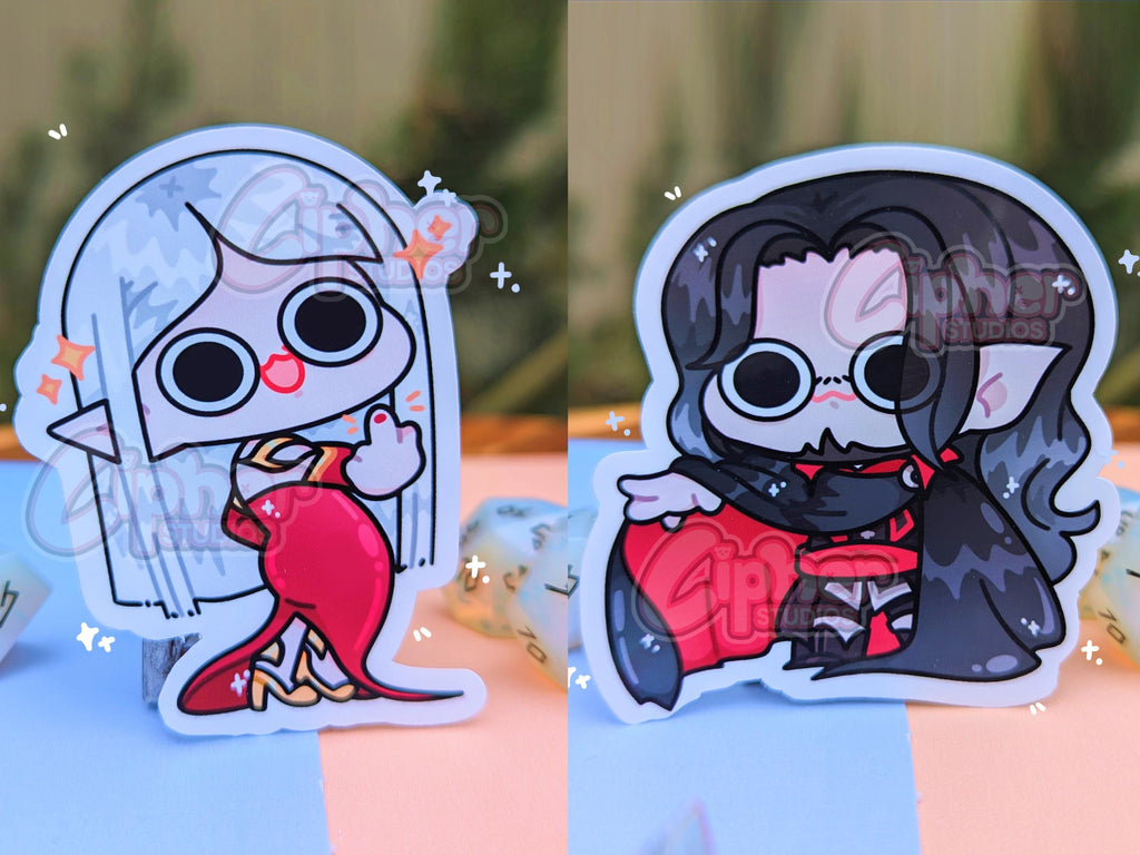 Castlevania Inspired Stickers! [Ft. Trevor, Sypha, Alucard, Isaac, Carmilla, Dracula, Annette, Richter, Maria, Drolta, Olrox & Mizrak]