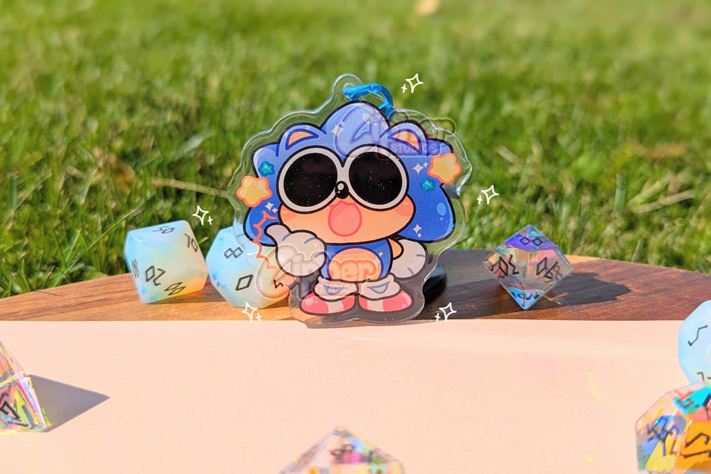 SONIC Inspired Keychain | 2.3" Charms ft. Sonic, Shadow, Tails, Knuckles, Eggman & Agent Stone
