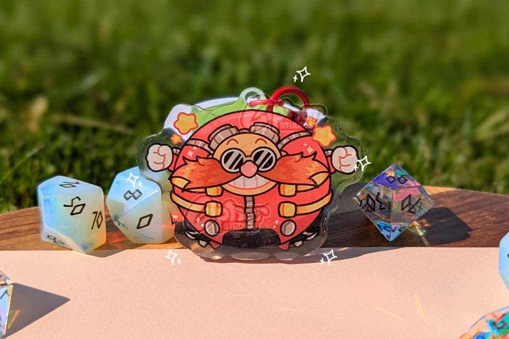 SONIC Inspired Keychain | 2.3" Charms ft. Sonic, Shadow, Tails, Knuckles, Eggman & Agent Stone