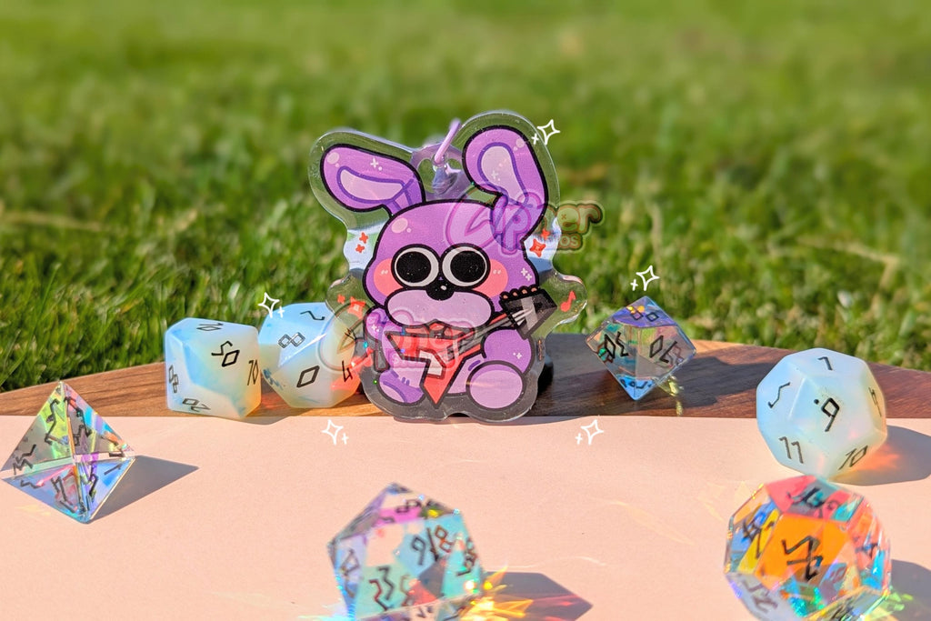 FNAF Inspired Keychain | 2.3" Charms ft. Freddy Fazbear, Chica, Bonnie, Foxy, Sun, Moon, Springtrap & Buff Helpy