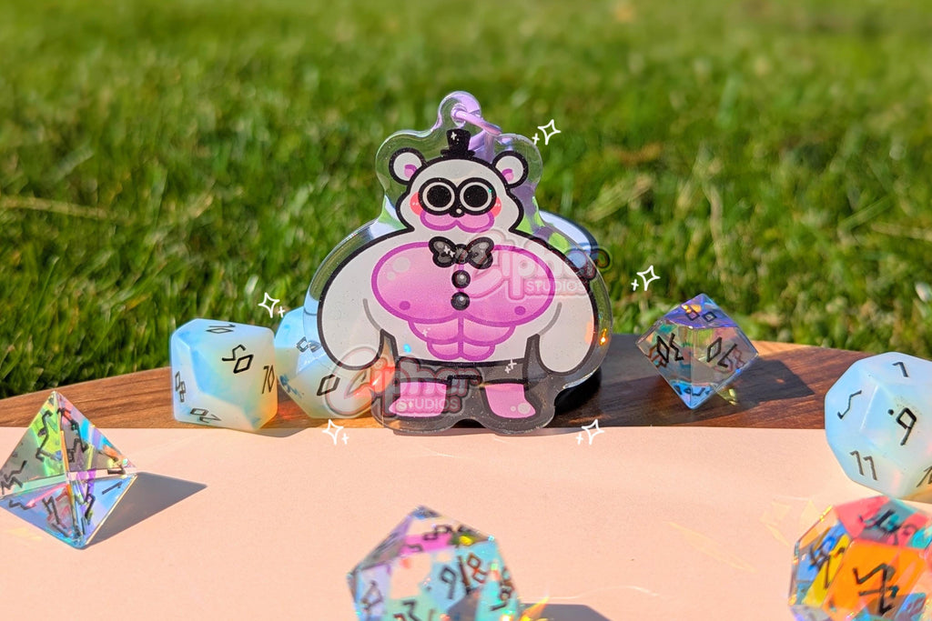FNAF Inspired Keychain | 2.3" Charms ft. Freddy Fazbear, Chica, Bonnie, Foxy, Sun, Moon, Springtrap & Buff Helpy