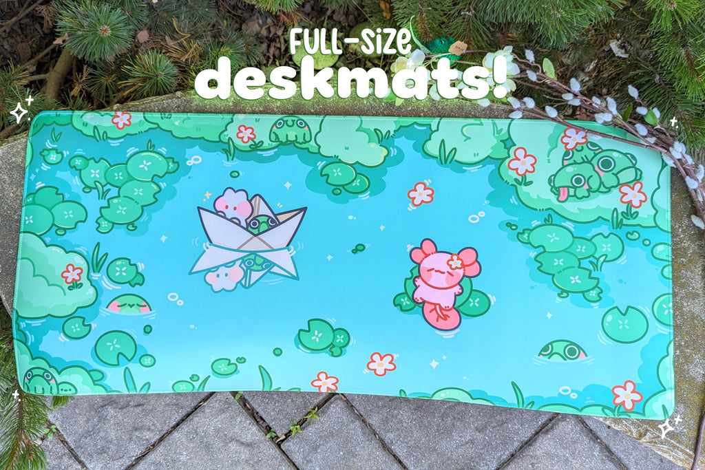 DESKMAT || Froggy Pond Mousepad [90CM x 40CM x 3MM]