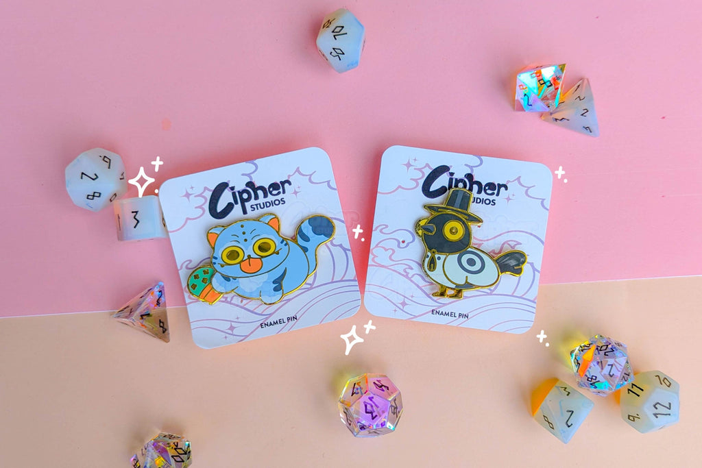 SPRING PIN || Moveable Sussy & Derpy Enamel Pins [KDH Inspired]