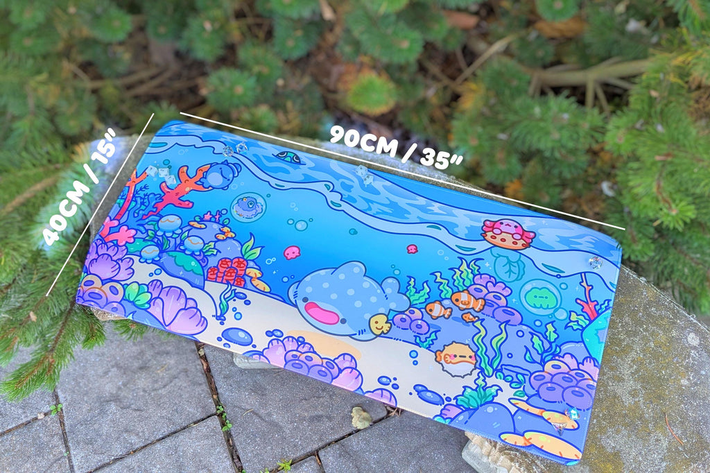DESKMAT || Tiny Ocean Mousepad [90CM x 40CM x 3MM]