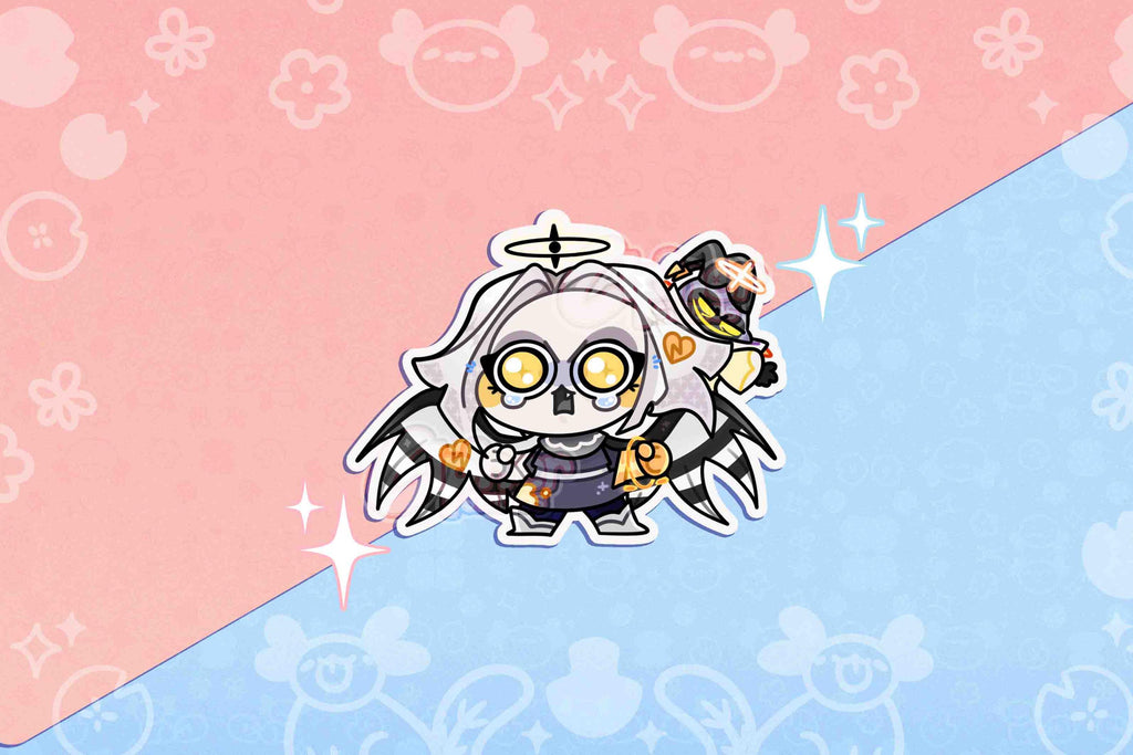 Hazbin Hotel Inspired Stickers ft Sir Pentious, Niffty, Lute, Velvette, Emily, Cherri, Baxter & Abel