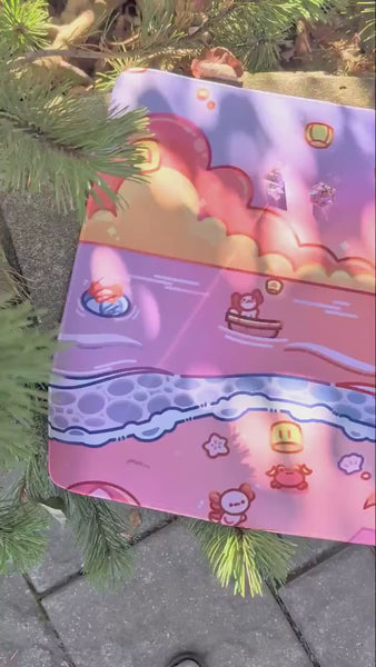 DESKMAT || AXOLOTL SUNSET Mousepad [90CM x 40CM x 3MM]