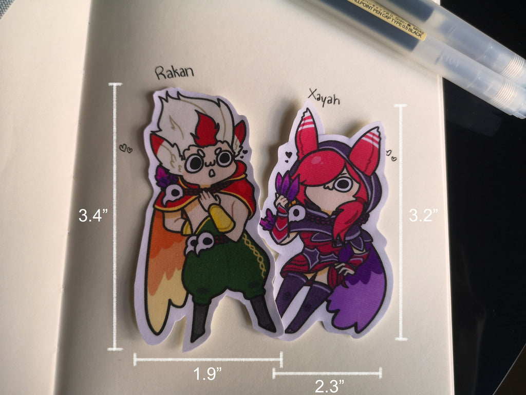 Rakan & Xayah Sticker, League of Legends, LoL Stickers