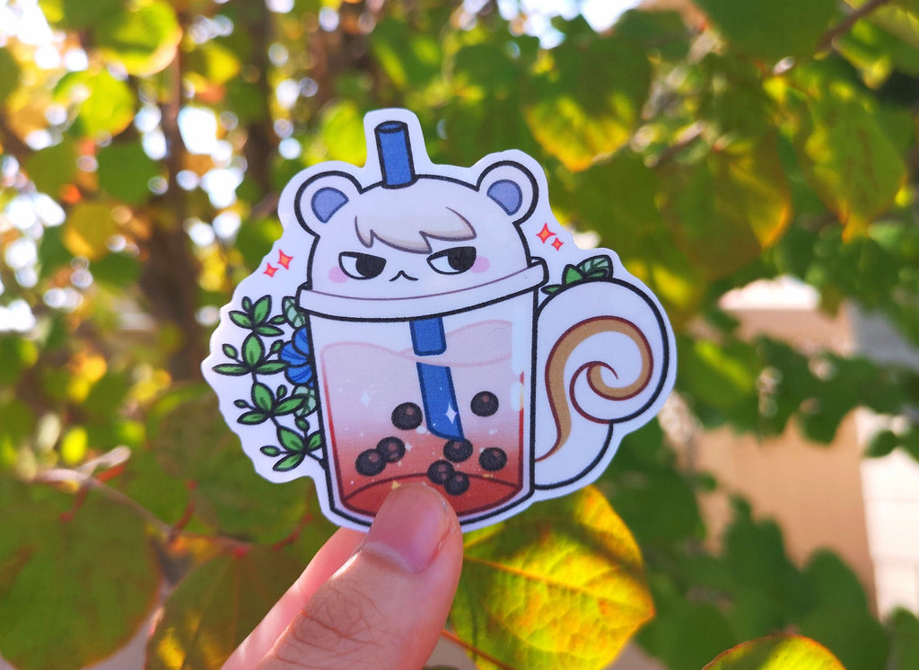 Animal Crossing Villager Boba Tea Stickers