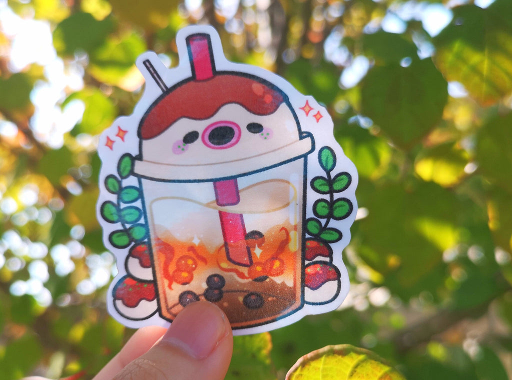 Animal Crossing Villager Boba Tea Stickers