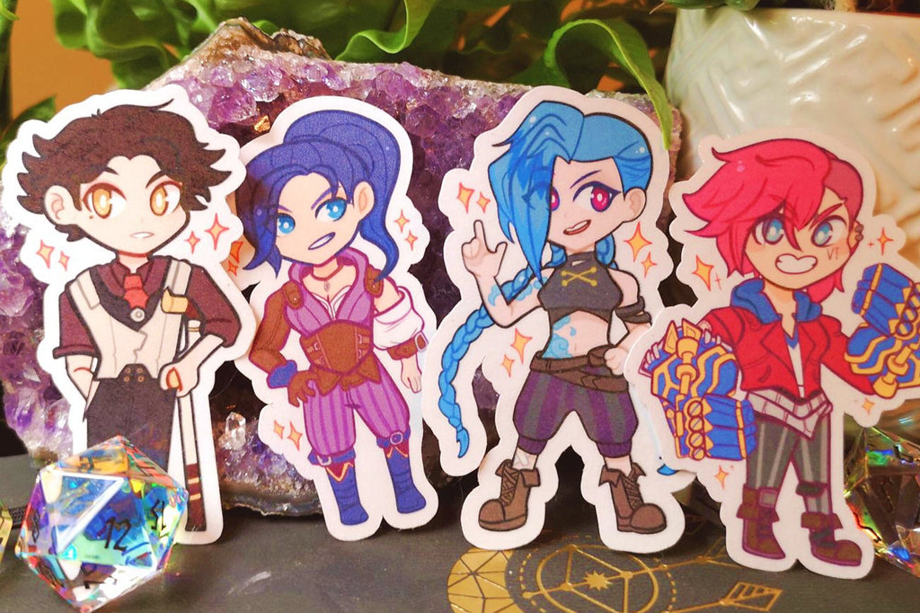 Arcane Sticker Set 1 [Ft. Jinx, Vi, Viktor & Caitlyn] League of Legends