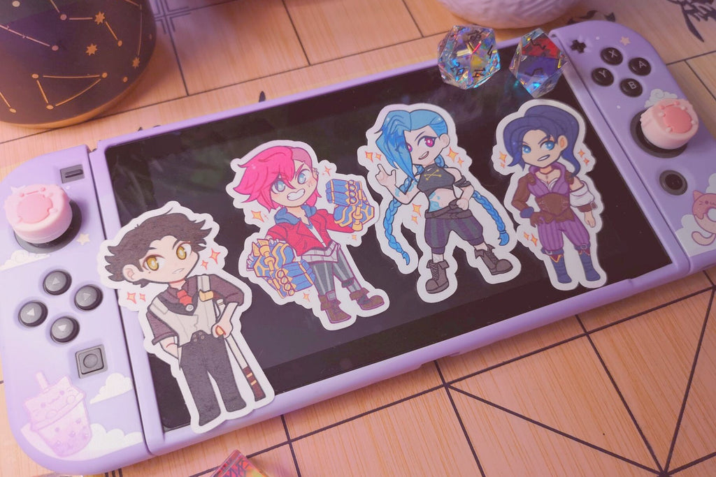 Arcane Sticker Set 1 [Ft. Jinx, Vi, Viktor & Caitlyn] League of Legends