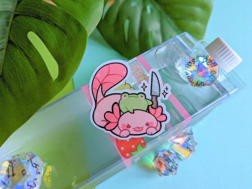 Axolotl & Frog Friend Stickers! [Ft. Aiden and Flynn!] Best Friends