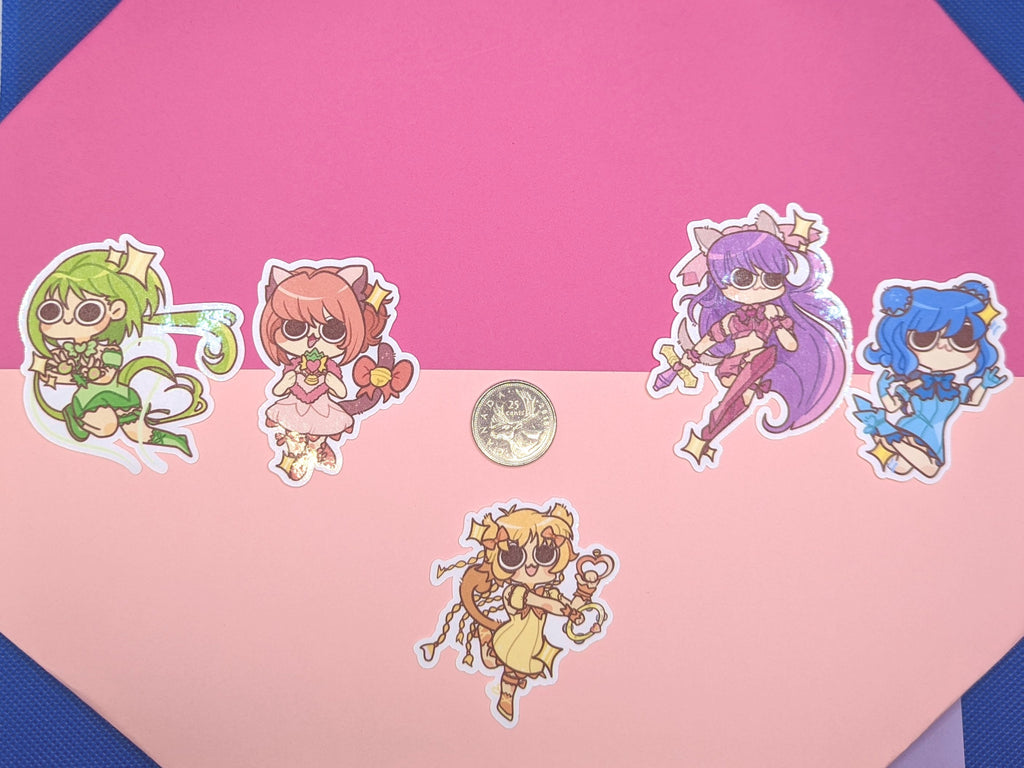 Tokyo Mew Mew! / Mew Mew Power! Inspired Stickers [Ft. Ichigo, Minto, Retasu, Pudding, Zakuro]