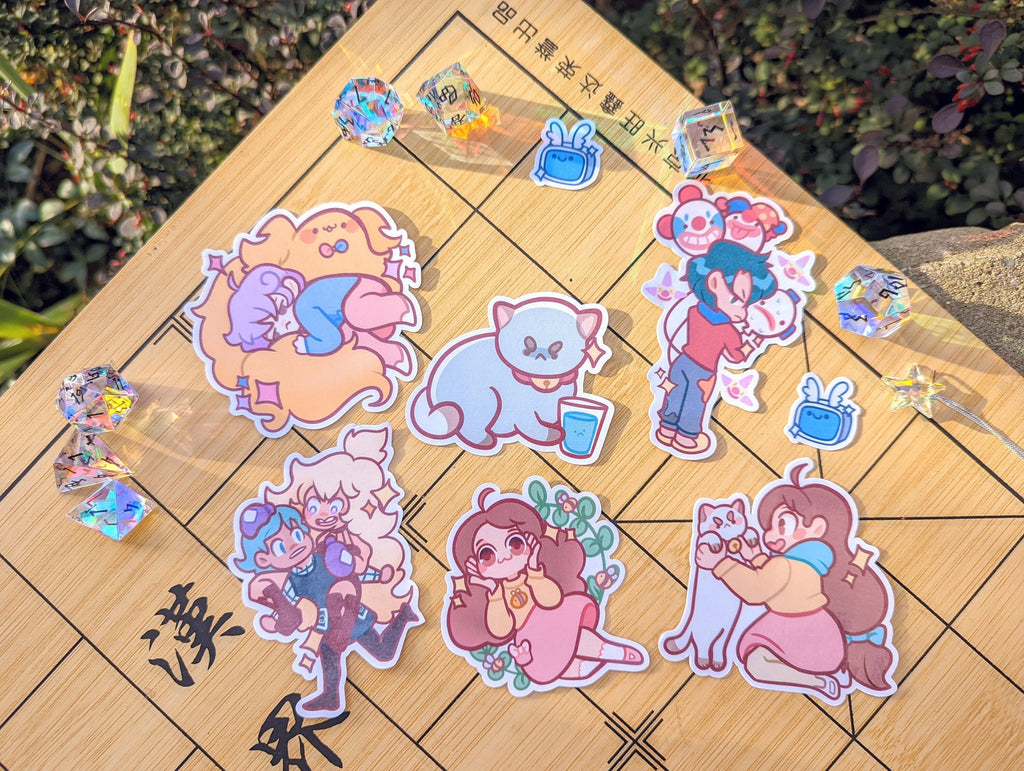 Bee & Puppycat Sticker Set! [Ft. Bee, Puppycat, Cardamon, Crispin, Toast and Cass]