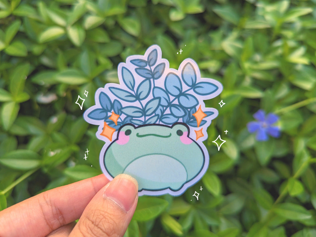 Cute Animal Planter Stickers [Ft. Calico, Whale, Axolotl, Frog!] Succulents, Herbs, Florals