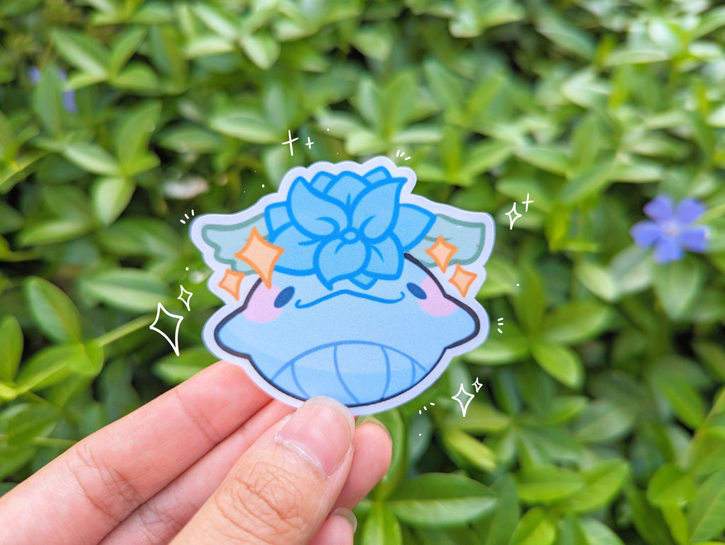 Cute Animal Planter Stickers [Ft. Calico, Whale, Axolotl, Frog!] Succulents, Herbs, Florals