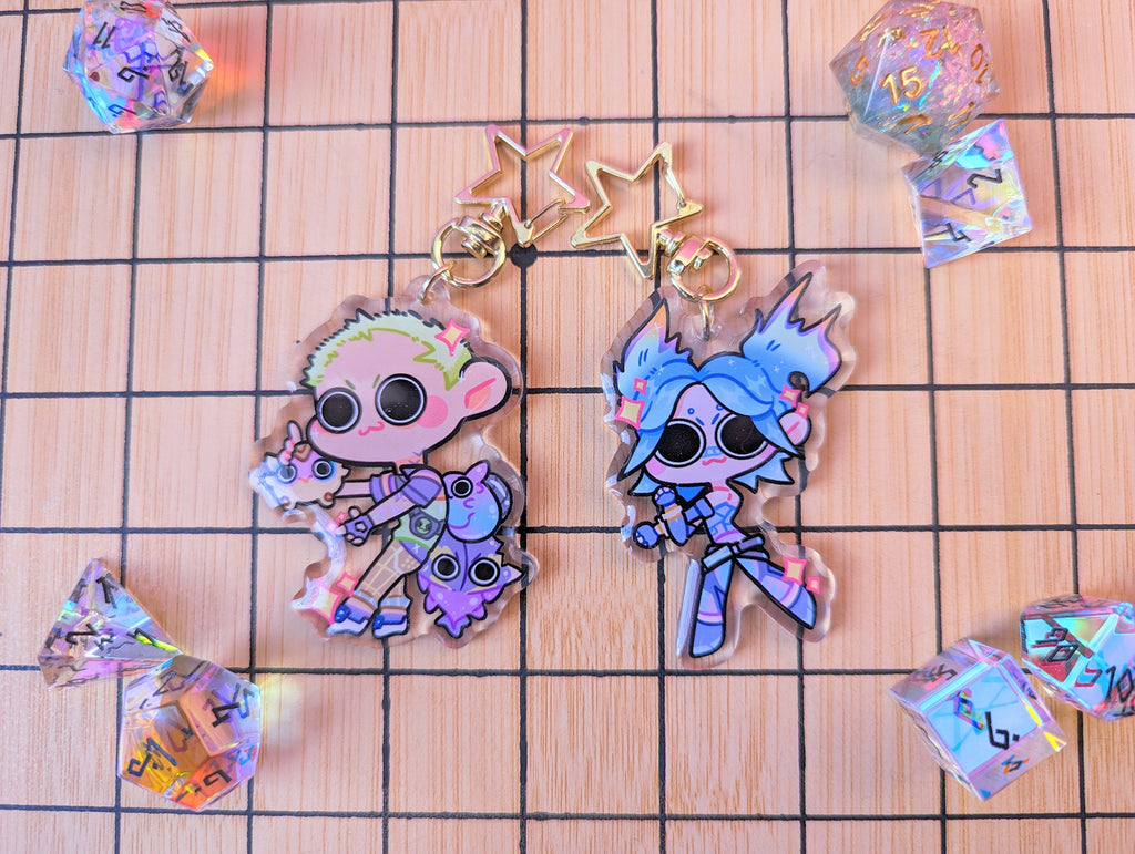 VALORANT Keychain | 2.3" Charms ft. Reyna, Sage, Neon, Skye, Raze, Killjoy, & Gekko