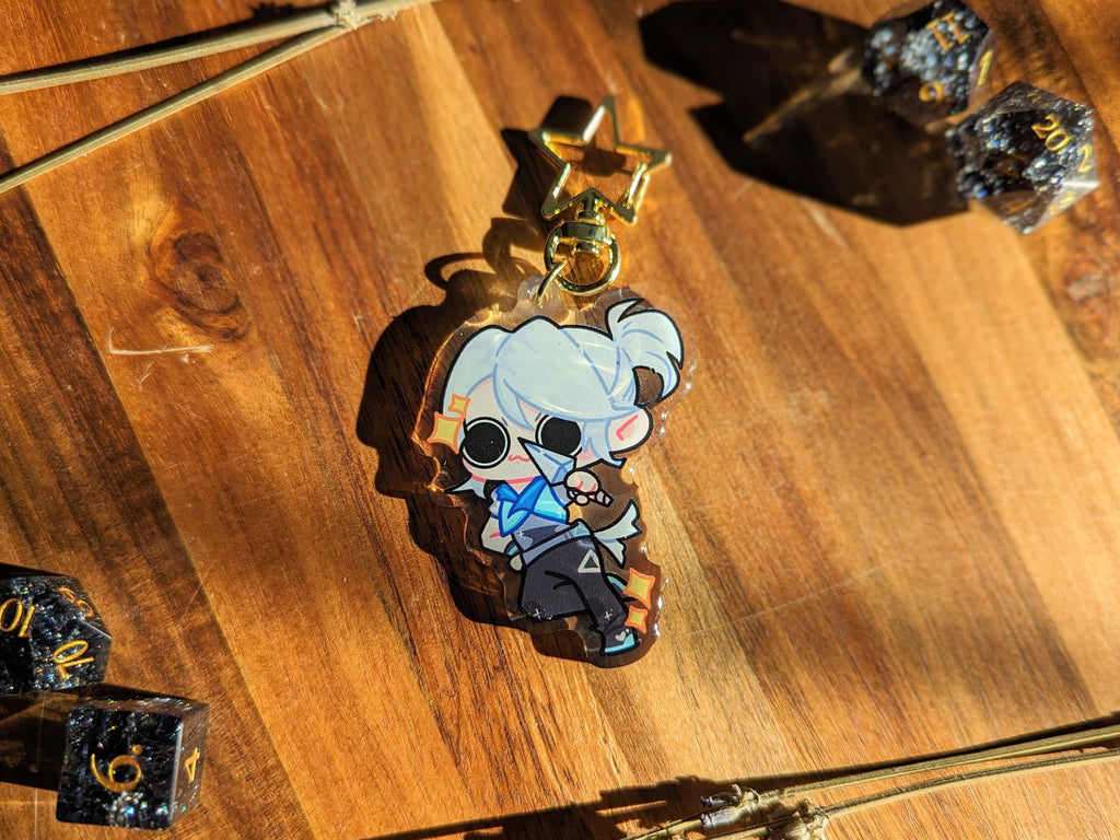 Valorant Acrylic Charm! [Ft. Reyna, Sage, Jett, Skye, Chamber, Omen, Killjoy, Gekko, Raze, Neon]